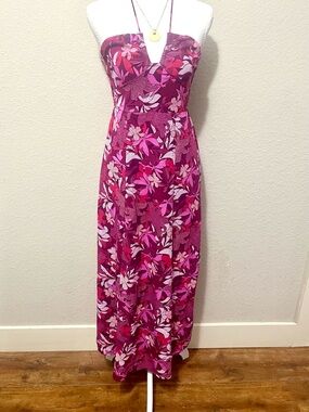 Sincerely Jules Strapless Floral Maxi Dress